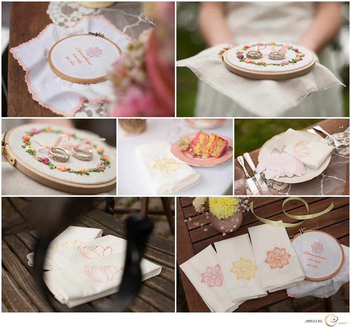 Inspirationsshoot bestickte Servietten